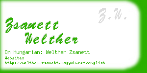 zsanett welther business card